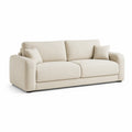 3-Sitzer Sofa 220 x 95 x 85 cm mit Polyesterbezug in Creme
